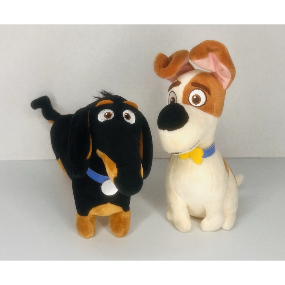 The Secret Life of Pets Buddy Ty Beanie Baby Wiener & Max Dog Plush Toy